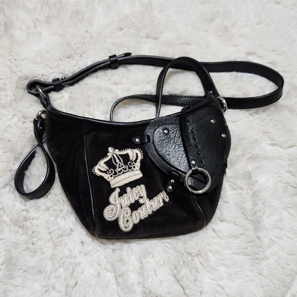 Juicy Couture crossbody dark brown vintage bag - Picture 4 of 5